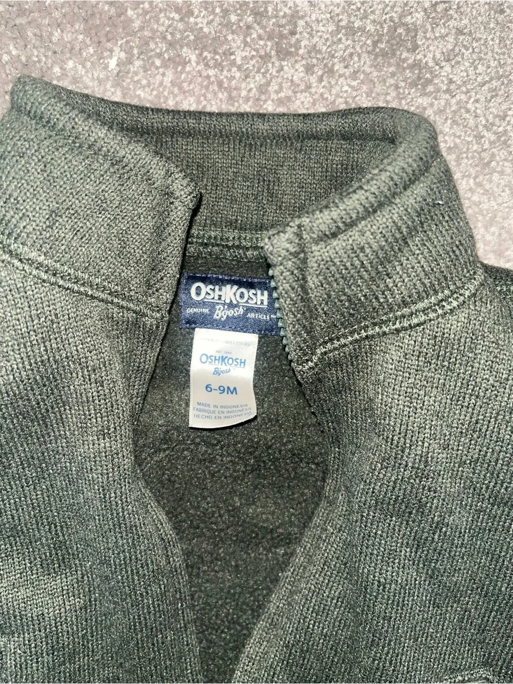 OshKosh B'gosh Kids Dark Olive Green Full-Zip Jacket
